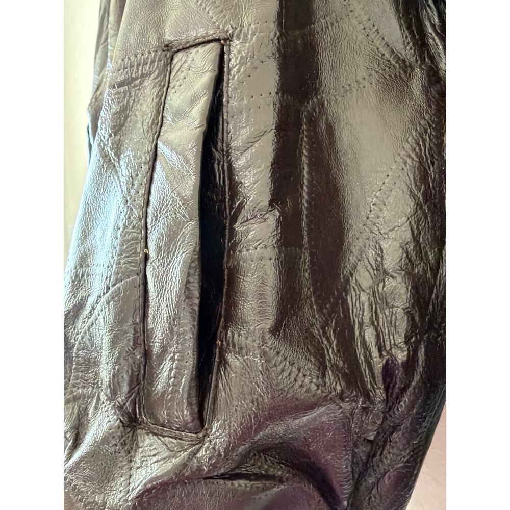 M Collection Brown Supple Patchwork Genuine Leath… - image 5